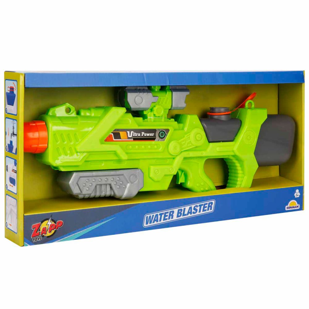 Pistol cu apa, Zapp Toys, Ultra Power, 49 cm, Verde