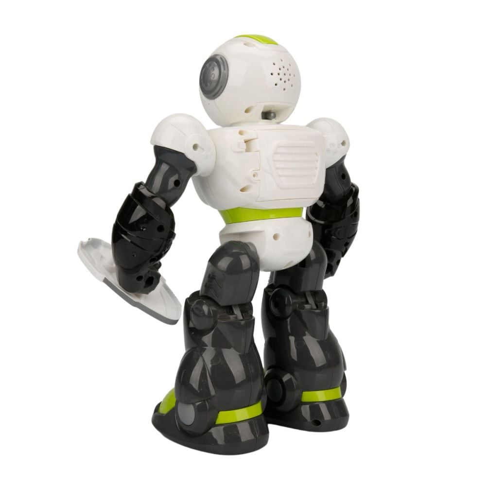 Robot cu lumini si sunete, Sunman, Warrior, Galben, 29 cm