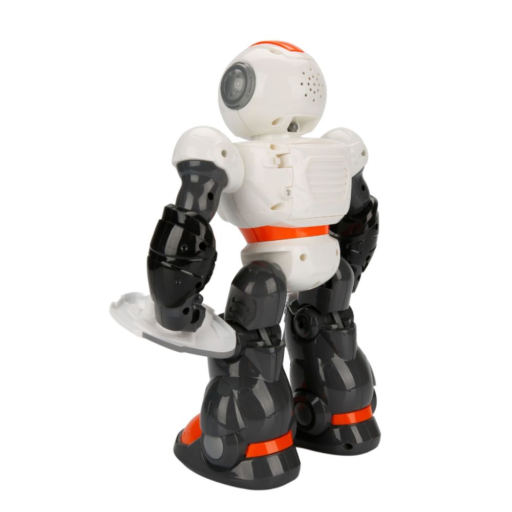 Robot cu lumini si sunete, Sunman, Warrior, Portocaliu, 29 cm