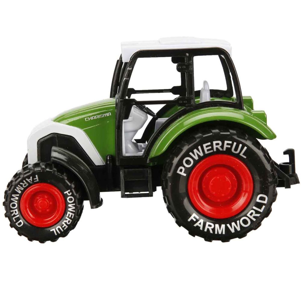 Tractor de ferma, Maxx Wheels, 14 cm, Verde