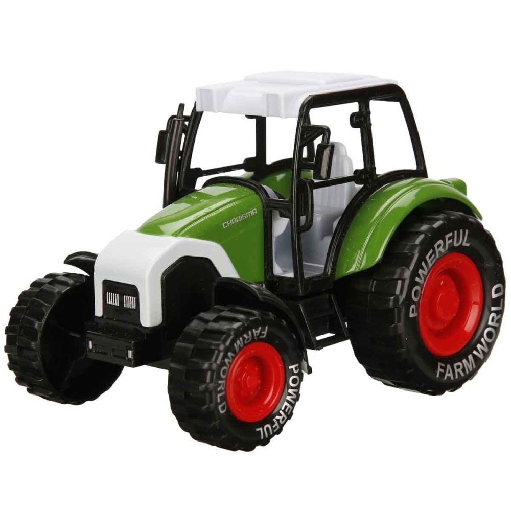 Tractor de ferma, Maxx Wheels, 14 cm, Verde