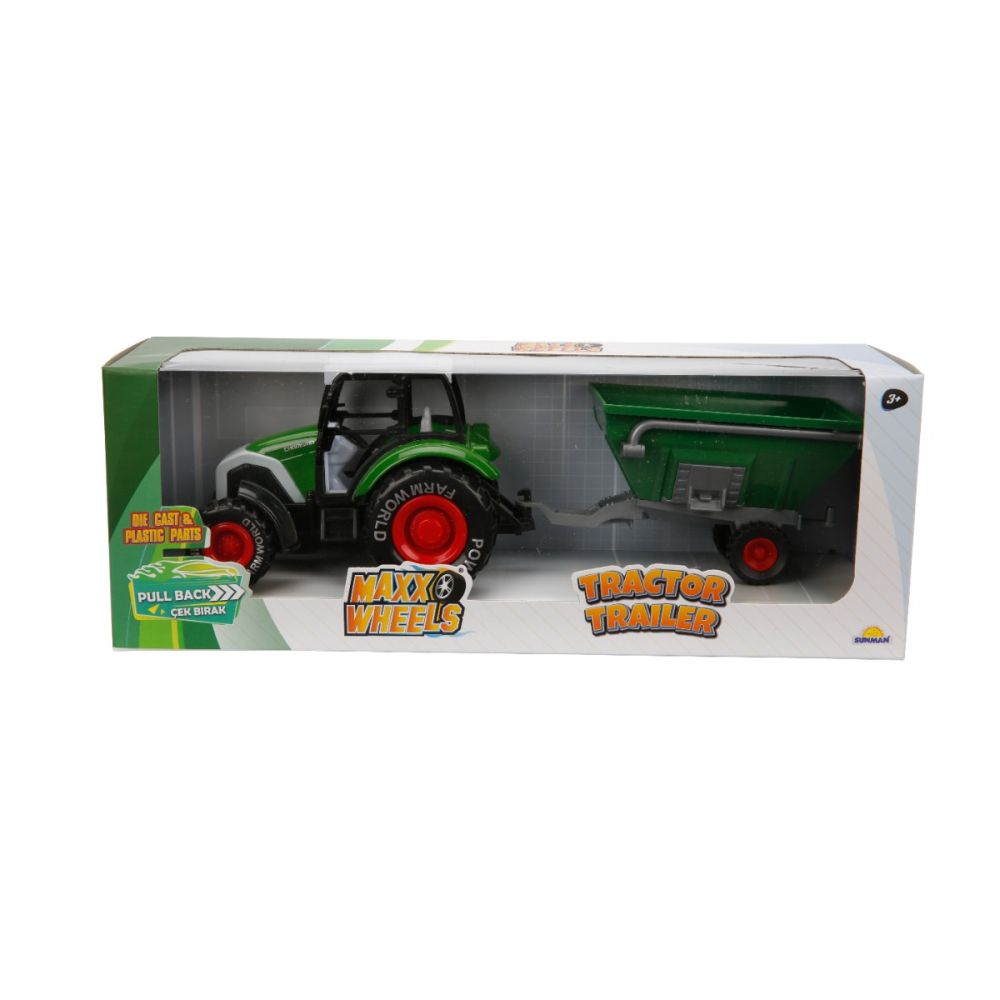 Tractor cu remorca, Maxx Wheels, Farm Word Powerful