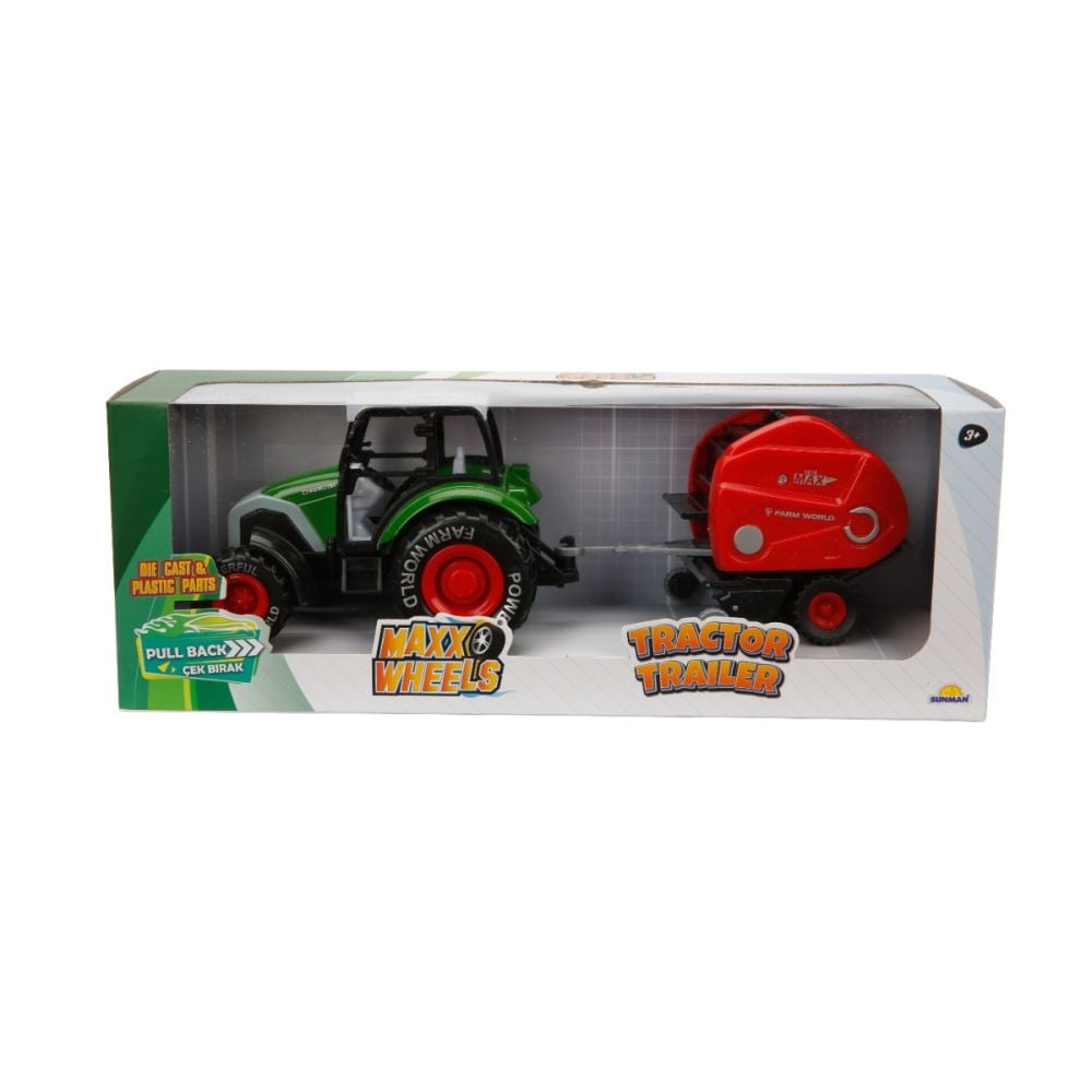 Tractor cu remorca, Maxx Wheels, Farm Word Powerful