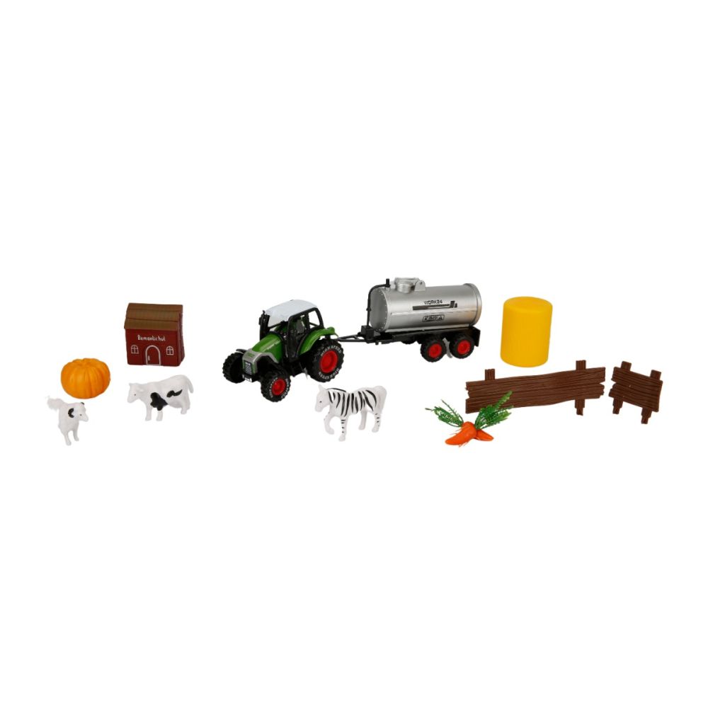 Set tractor cu accesorii agricole, Maxx Wheels, Cisterna