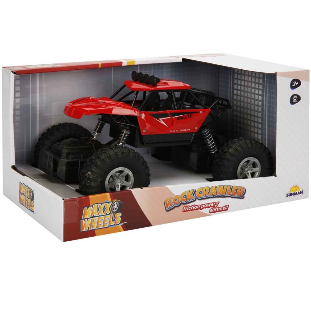 Masinuta Off Road, Maxx Wheels, Rock Crawler, Rosu