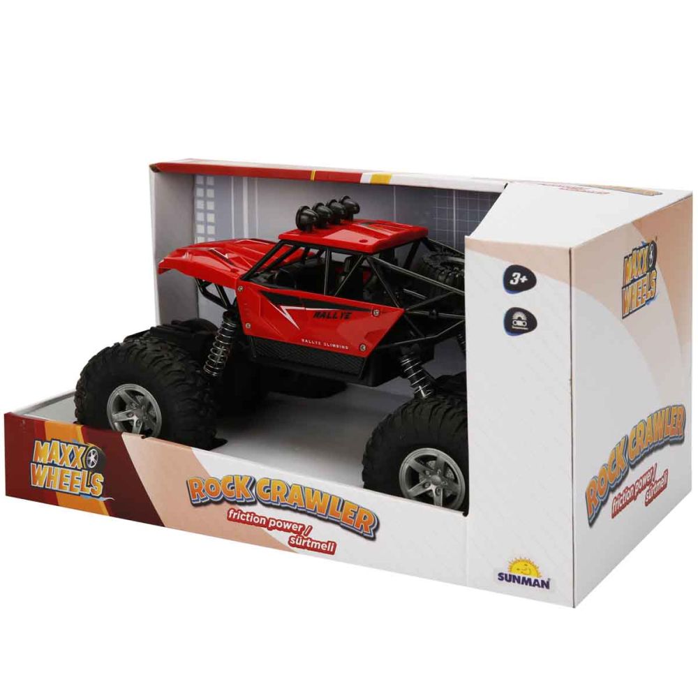 Masinuta Off Road, Maxx Wheels, Rock Crawler, Rosu