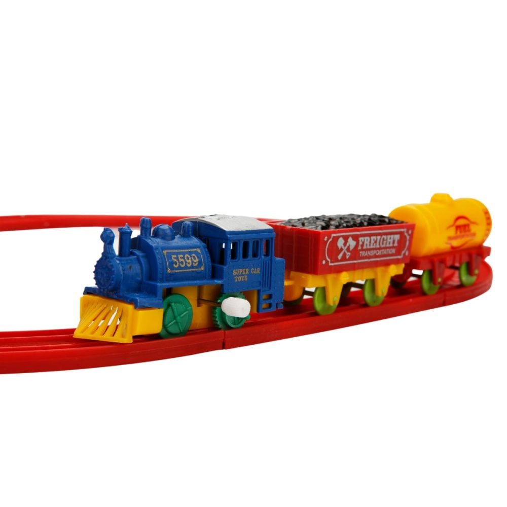 Set mini trenulet cu sina, Maxx Wheels, 11 piese
