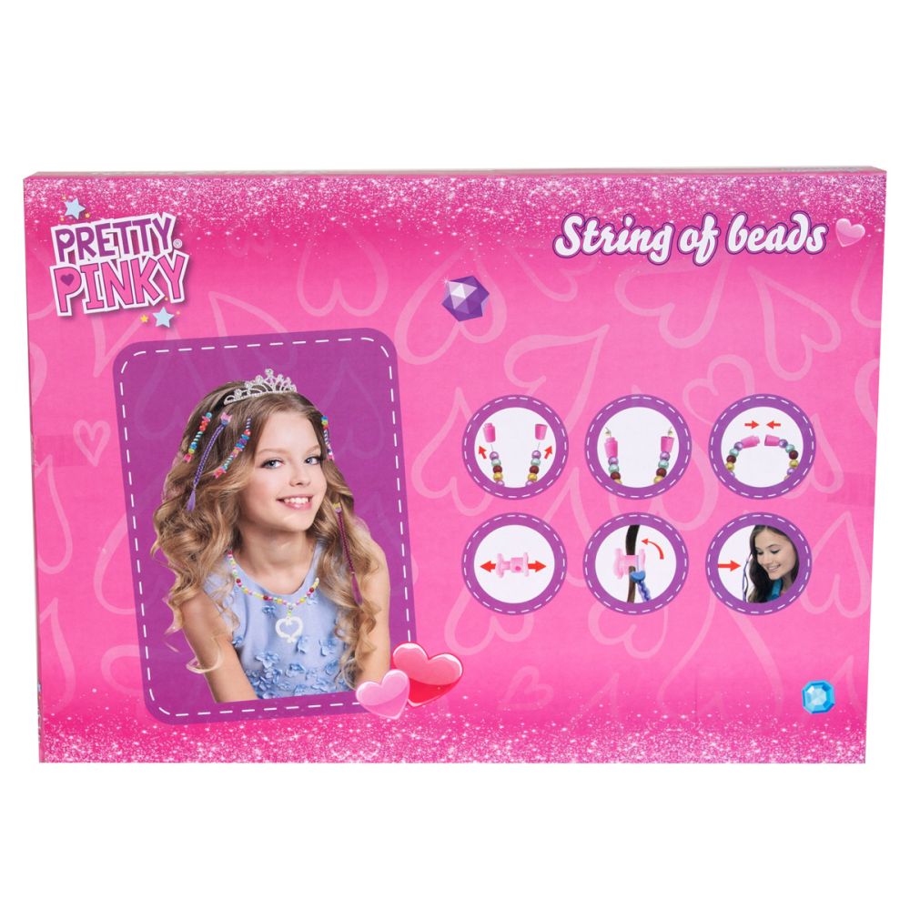 Set margele si extensii pentru par, Pretty Pinky