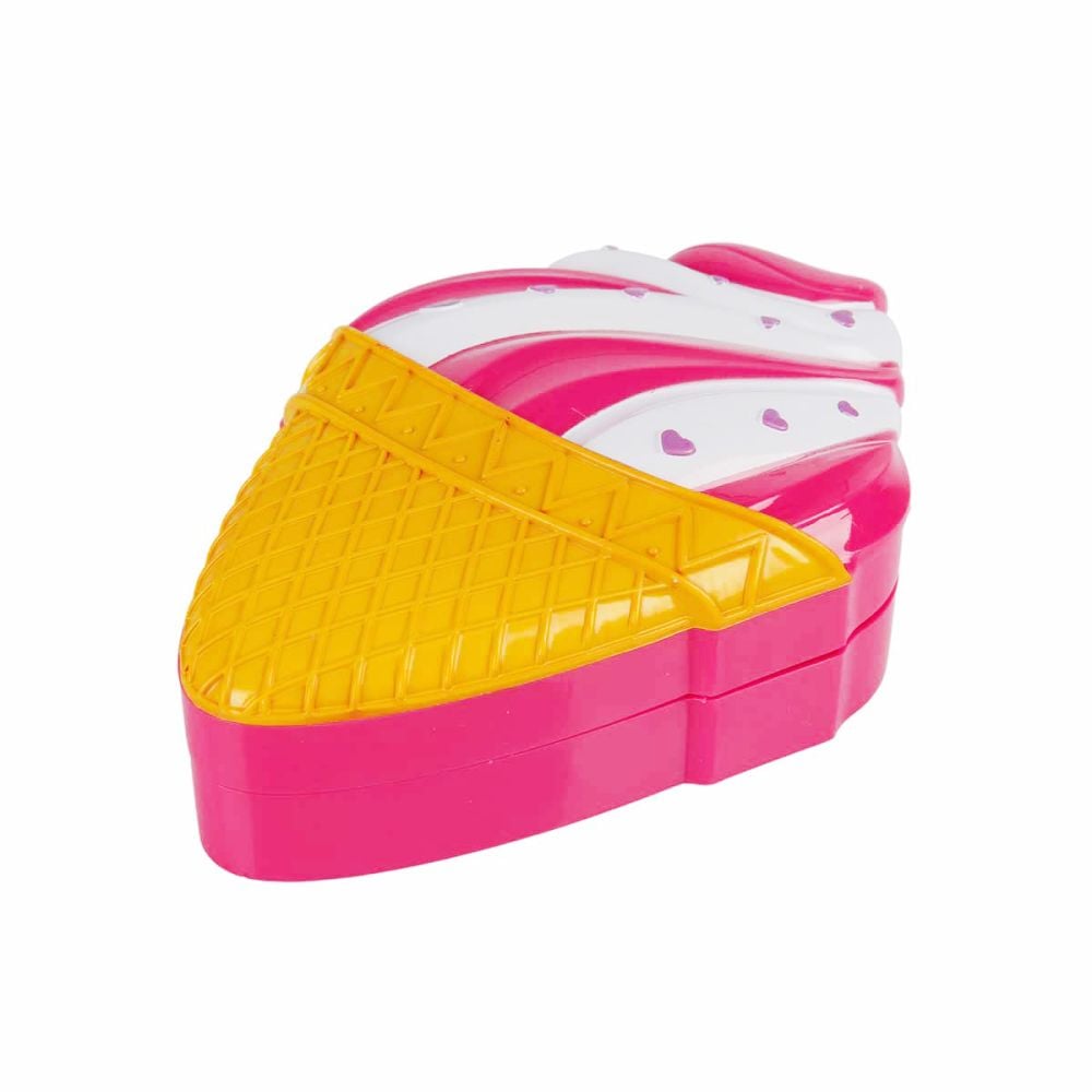 Set de machiaj cu 2 niveluri in forma de inghetata, Pretty Pinky