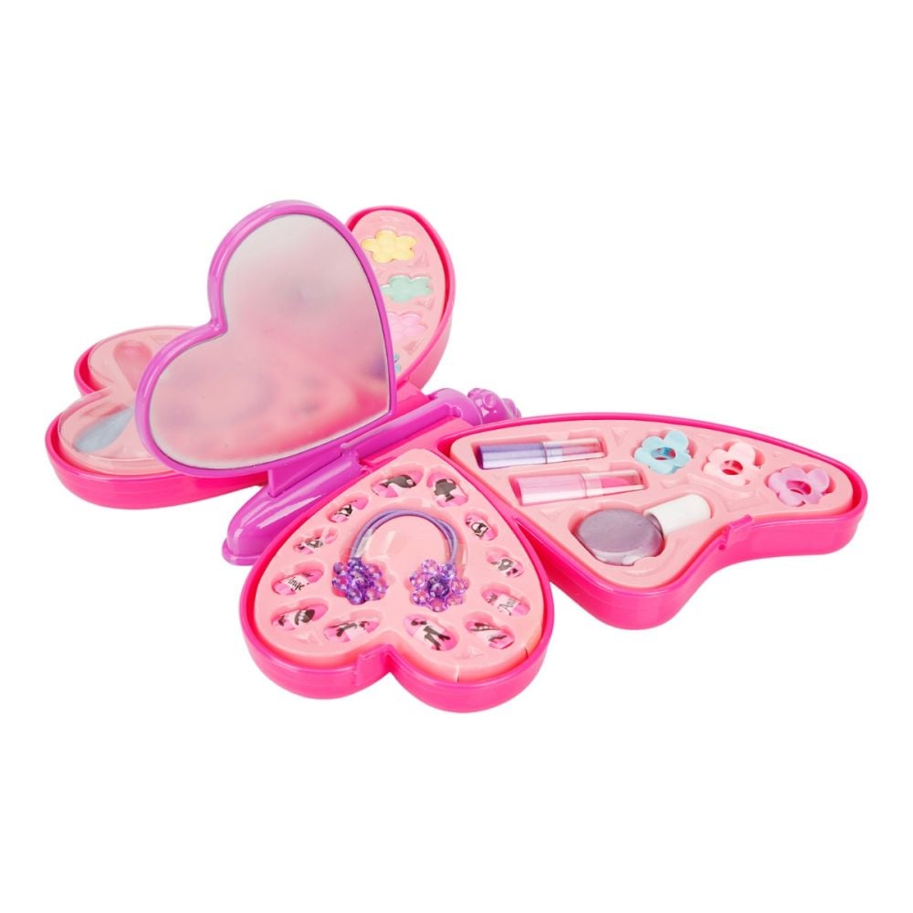 Set de machiaj cu 4 straturi in forma de fluture, Pretty Pinky