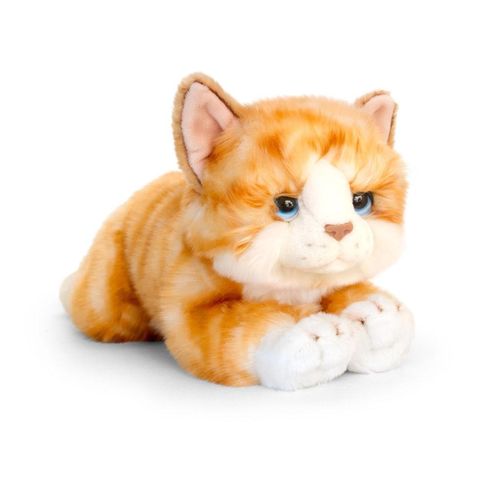 Jucarie de plus Keel Toys, Pisica ginger, 32 cm