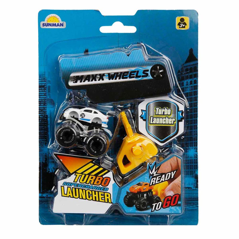 Masinuta cu lansator, Maxx Wheels, Turbo Launcher Supercharged