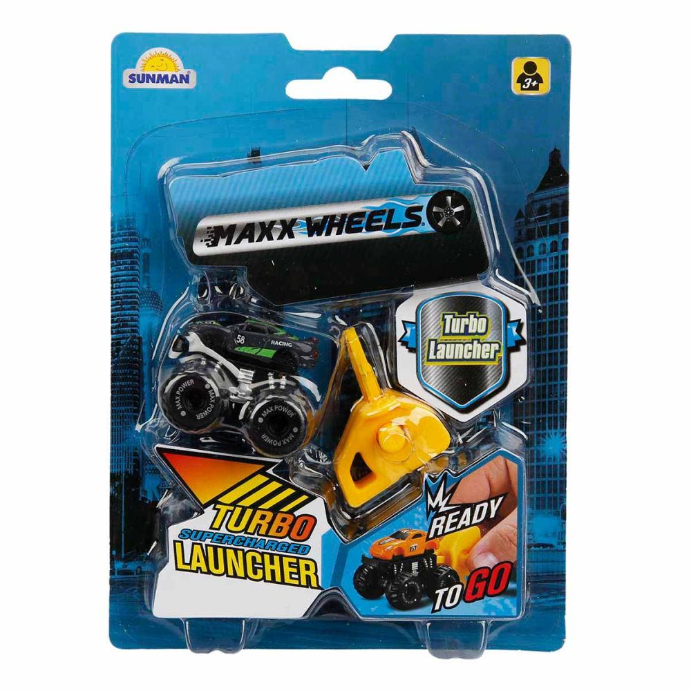 Masinuta cu lansator, Maxx Wheels, Turbo Launcher Supercharged