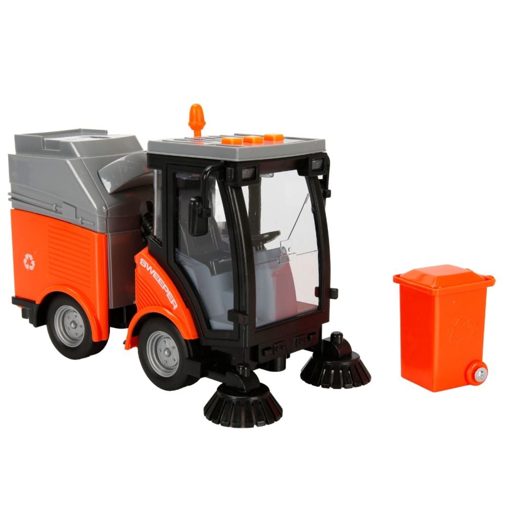 Masina de curatare cu lumini si sunete Cool Machines, 1:16, 20 cm