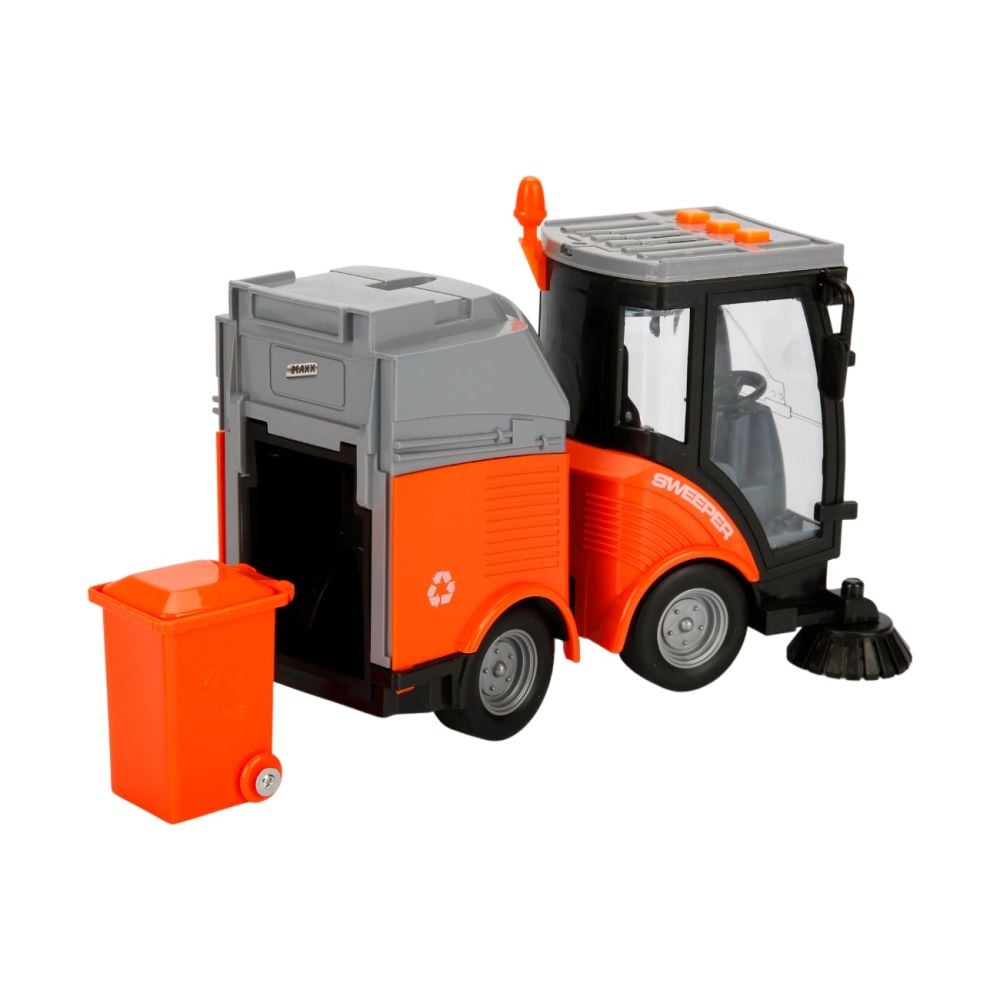 Masina de curatare cu lumini si sunete Cool Machines, 1:16, 20 cm