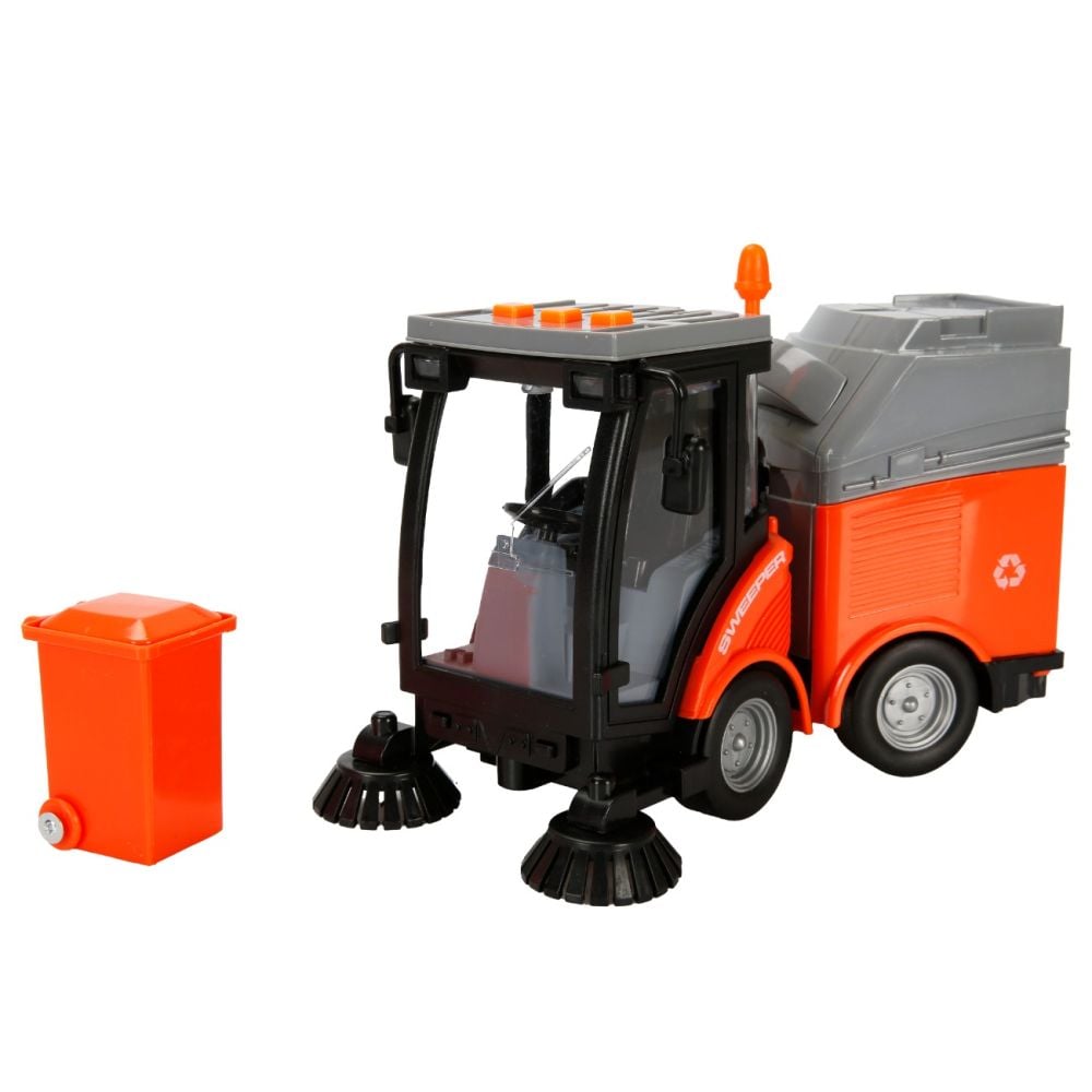 Masina de curatare cu lumini si sunete Cool Machines, 1:16, 20 cm