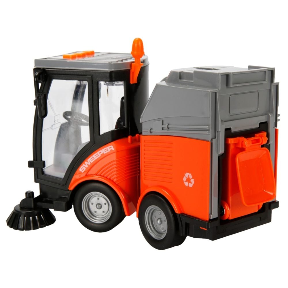 Masina de curatare cu lumini si sunete Cool Machines, 1:16, 20 cm