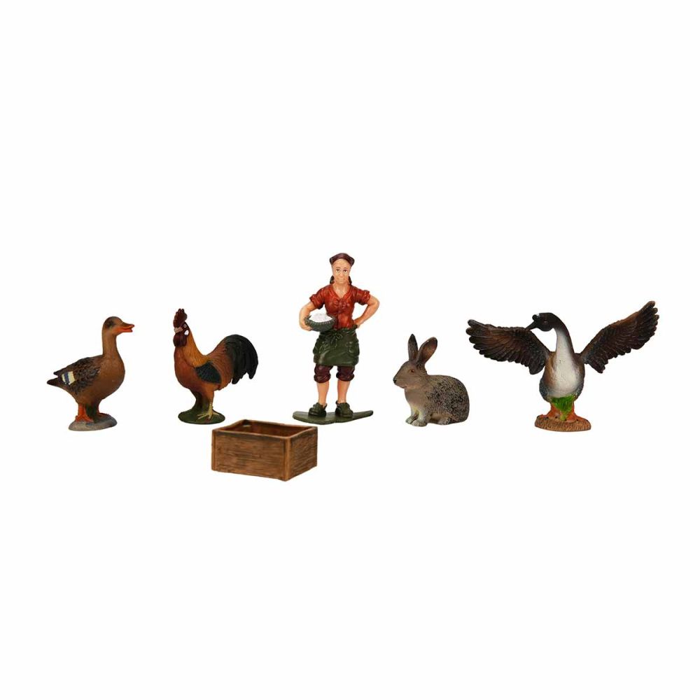 Set 5 figurine, Crazoo, Animale de la ferma, Iepure gri