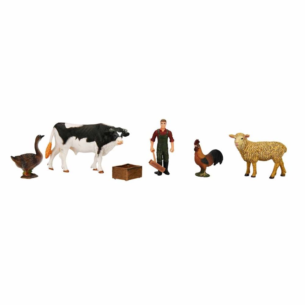 Set 5 figurine, Crazoo, Animale de la ferma, Oaie