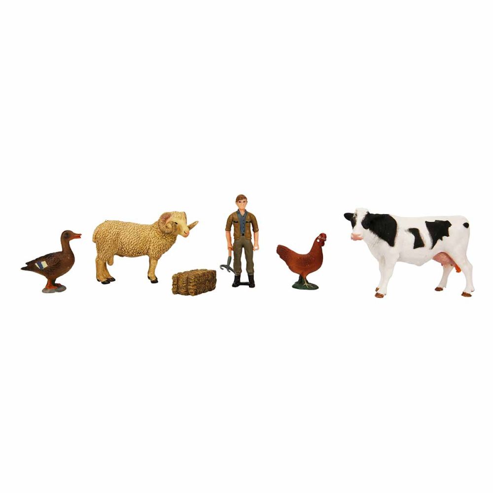 Set 5 figurine, Crazoo, Animale de la ferma, Vaca