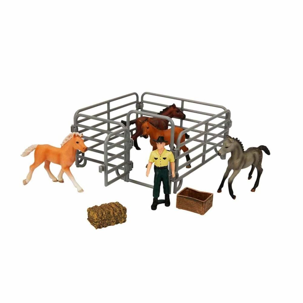 Set figurine, Crazoo, Animale de la ferma, Cai
