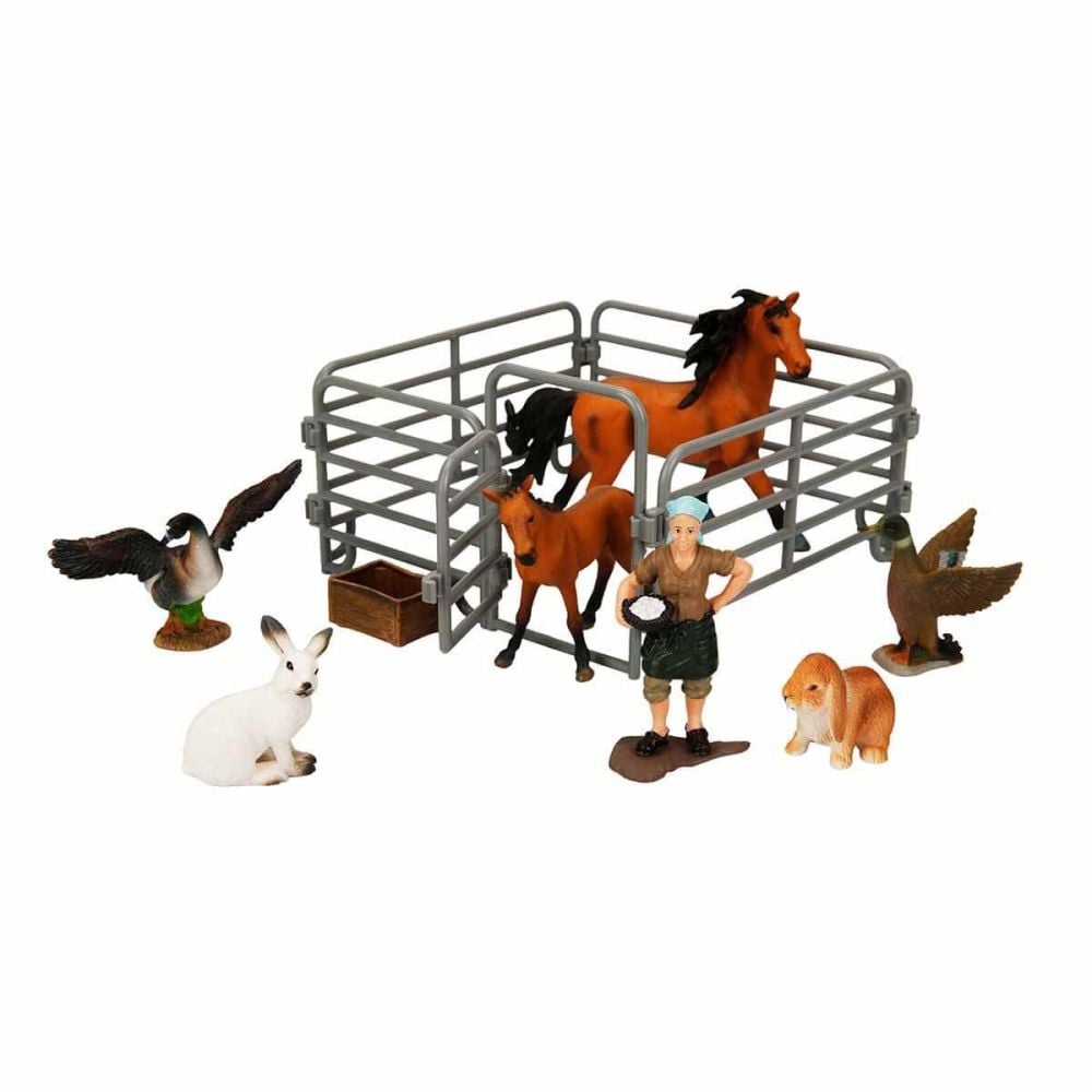 Set figurine, Crazoo, Animale de la ferma, Iepure Alb