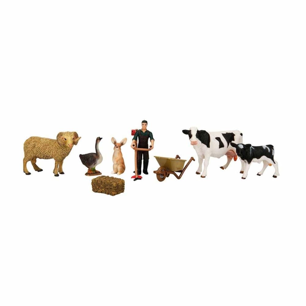 Set figurine, Crazoo, Animale de la ferma, Vaca