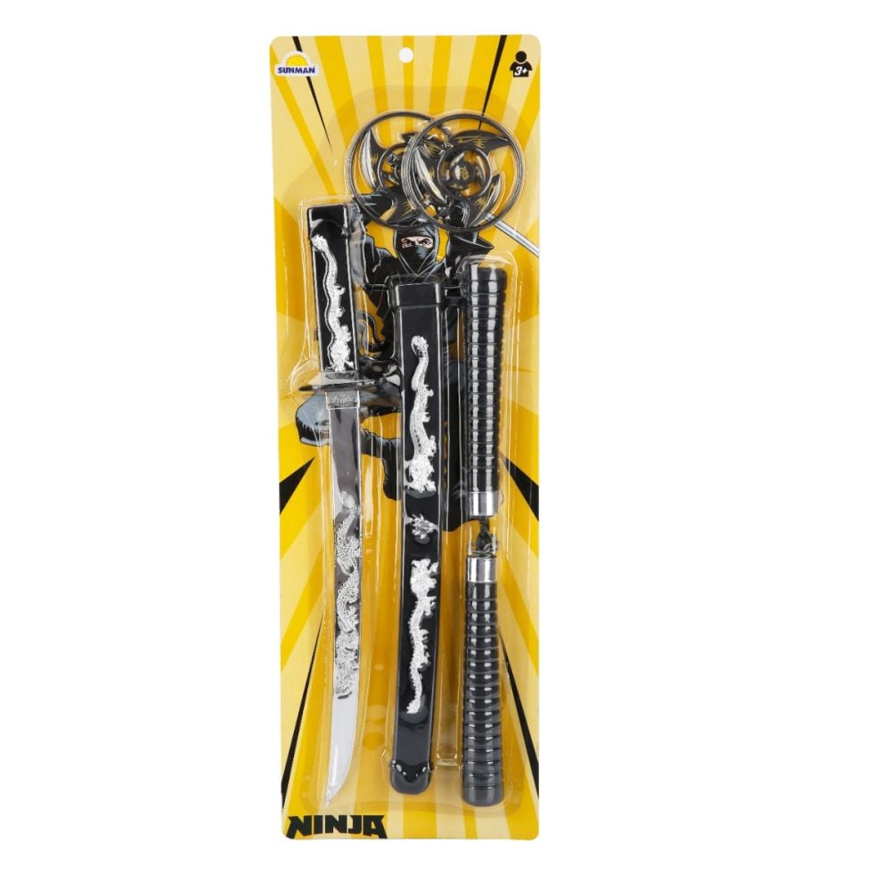 Set de joaca cu sabie, Red Dragon Patterned, Ninja