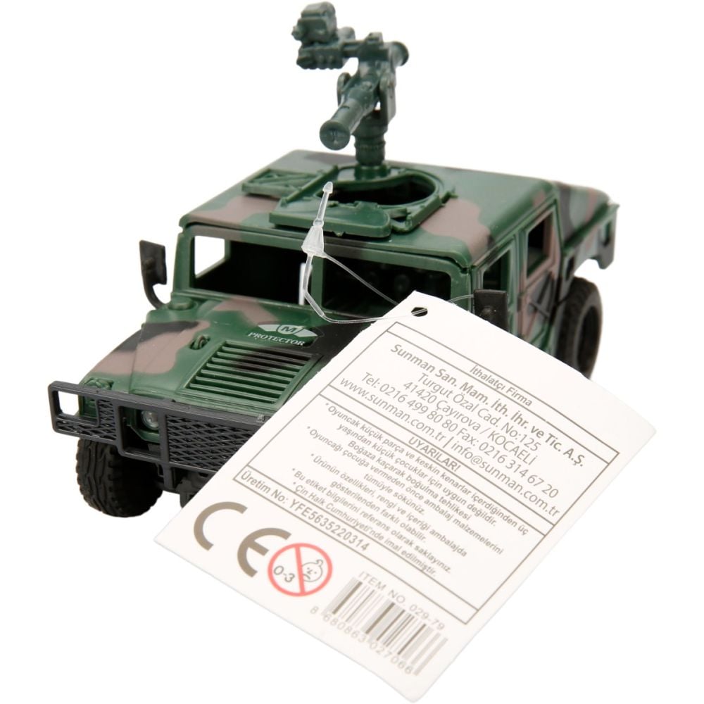Vehicul militar Jeep cu pusca, Sunman, 13 cm