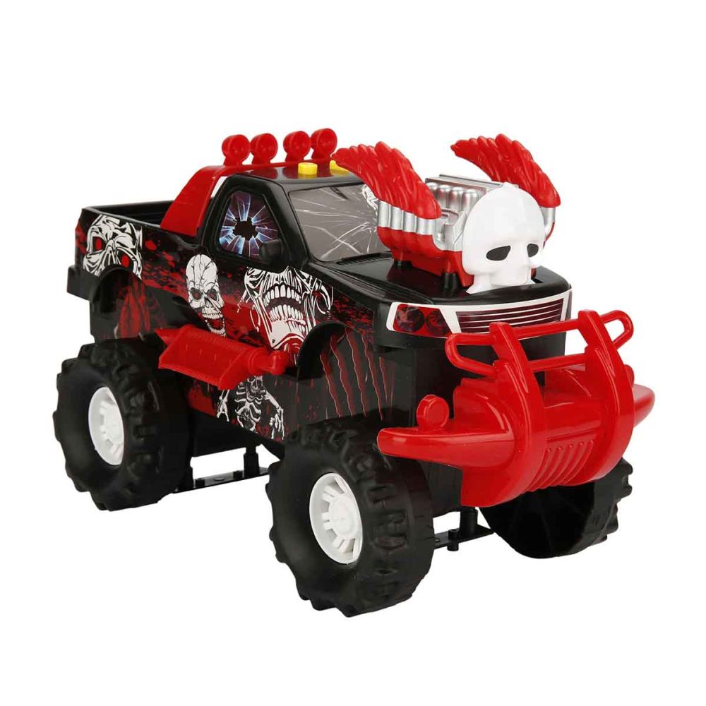 Masina de teren cu Lumini si Sunete, Maxx Wheels, Rosu, 30 cm