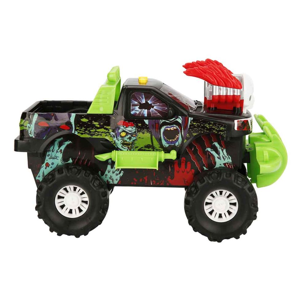 Masina de teren cu Lumini si Sunete, Maxx Wheels, Verde, 30 cm