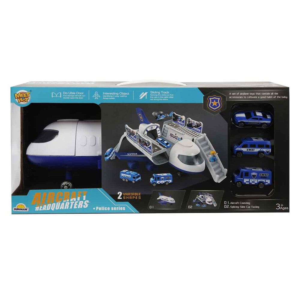 Set avion si vehicule de salvare, Rising Toys, Politie