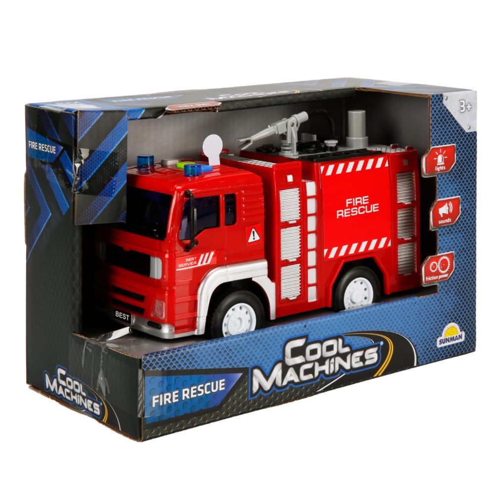 Camion de pompieri cu rezervor de apa, Cool Machines, 20 cm