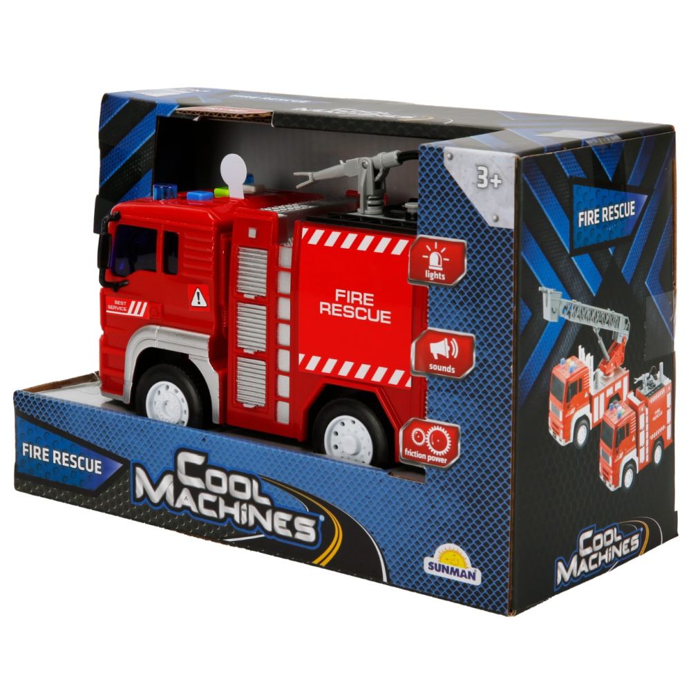 Camion de pompieri cu rezervor de apa, Cool Machines, 20 cm