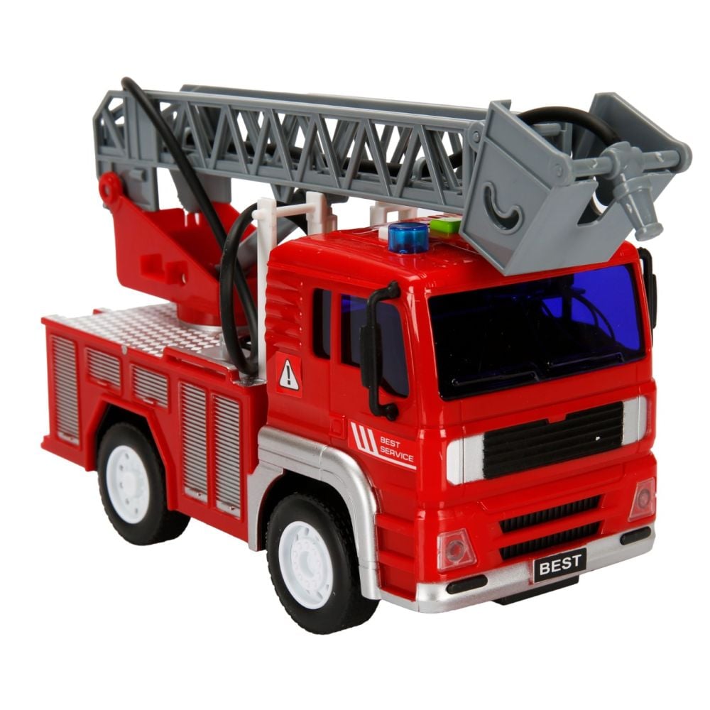 Camion de pompieri cu scara, Cool Machines, 20 cm