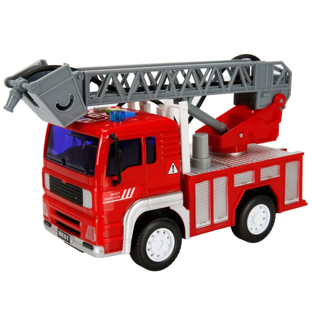 Camion de pompieri cu scara, Cool Machines, 20 cm