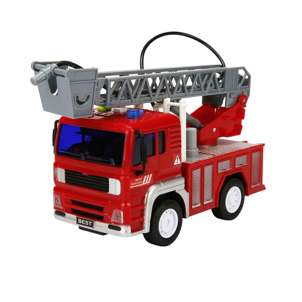 Camion de pompieri cu scara, Maxx Wheels, 20 cm