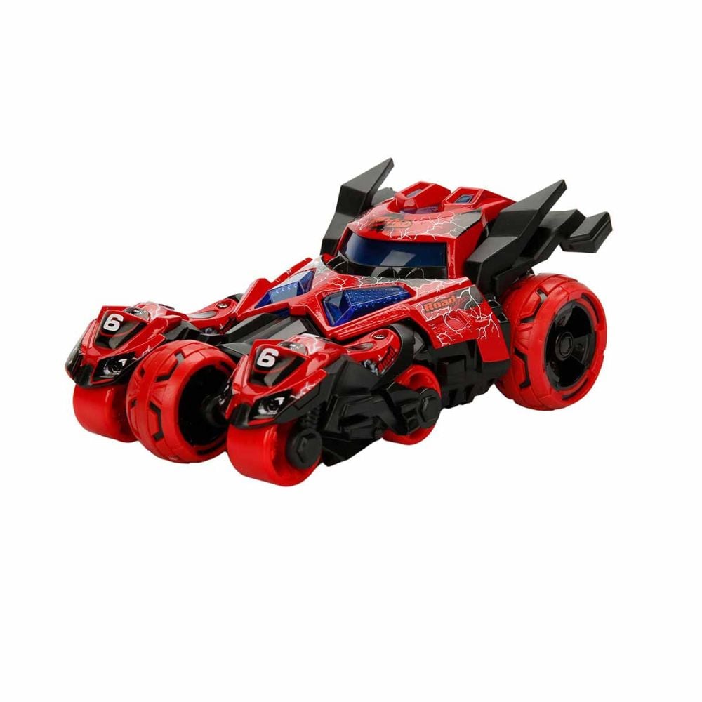 Masina cu lansator de motociclete, Maxx Wheels, Catapult Car 3in1, Rosu