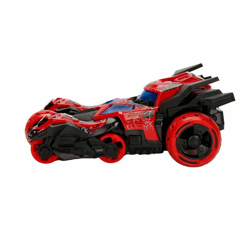 Masina cu lansator de motociclete, Maxx Wheels, Catapult Car 3in1, Rosu