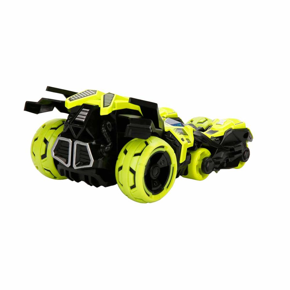 Masina cu lansator de motociclete, Maxx Wheels, Catapult Car 3in1, Galben