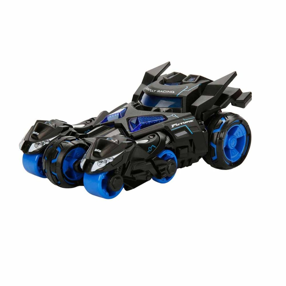 Masina cu lansator de motociclete, Maxx Wheels, Catapult Car 3in1, Albastru