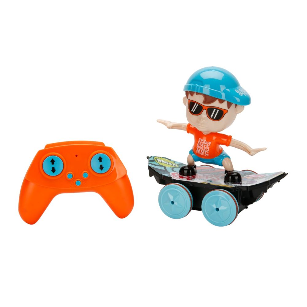 Figurina pe skateboard cu telecomanda, Xtreme Acrobatic Skateboard