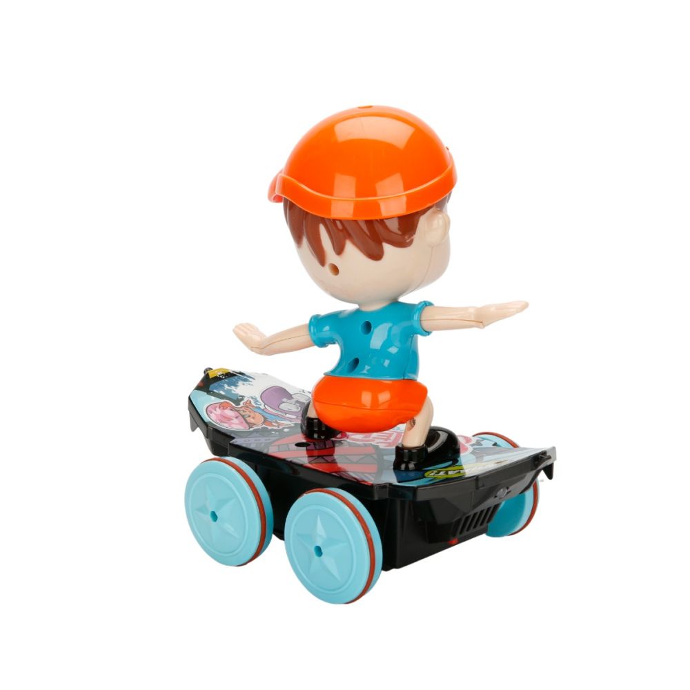 Figurina pe skateboard cu telecomanda, Xtreme Acrobatic Skateboard