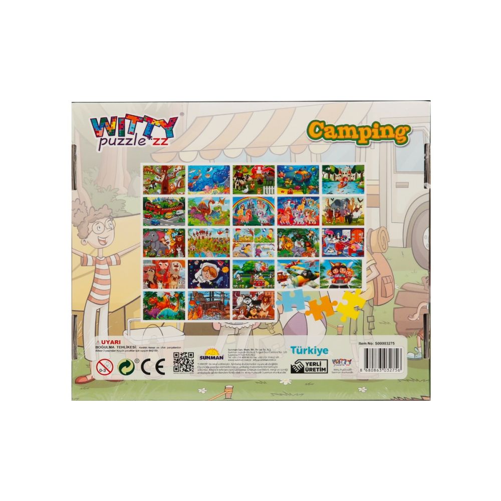 Puzzle Witty Puzzlezz, 100 piese, Camping