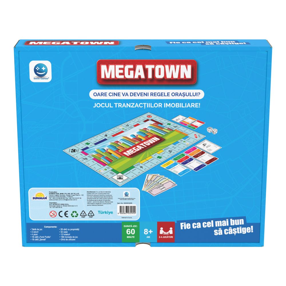 Joc de societate, Smile Games, Megatown Tranzactiilor imobiliare