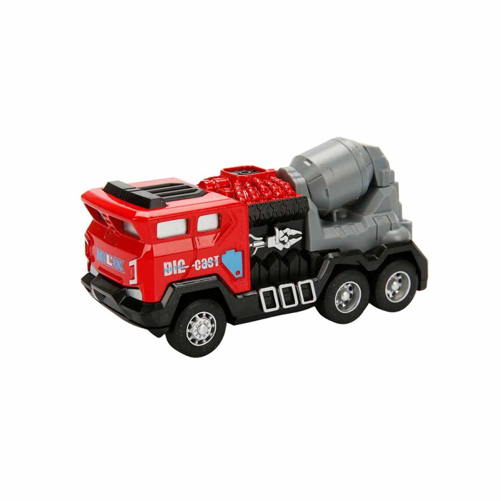 Vehicul de constructie cu betoniera, Maxx Wheels, Rosu
