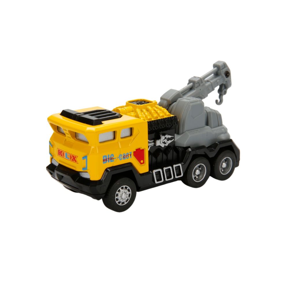 Vehicul de constructie cu macara, Maxx Wheels, Galben