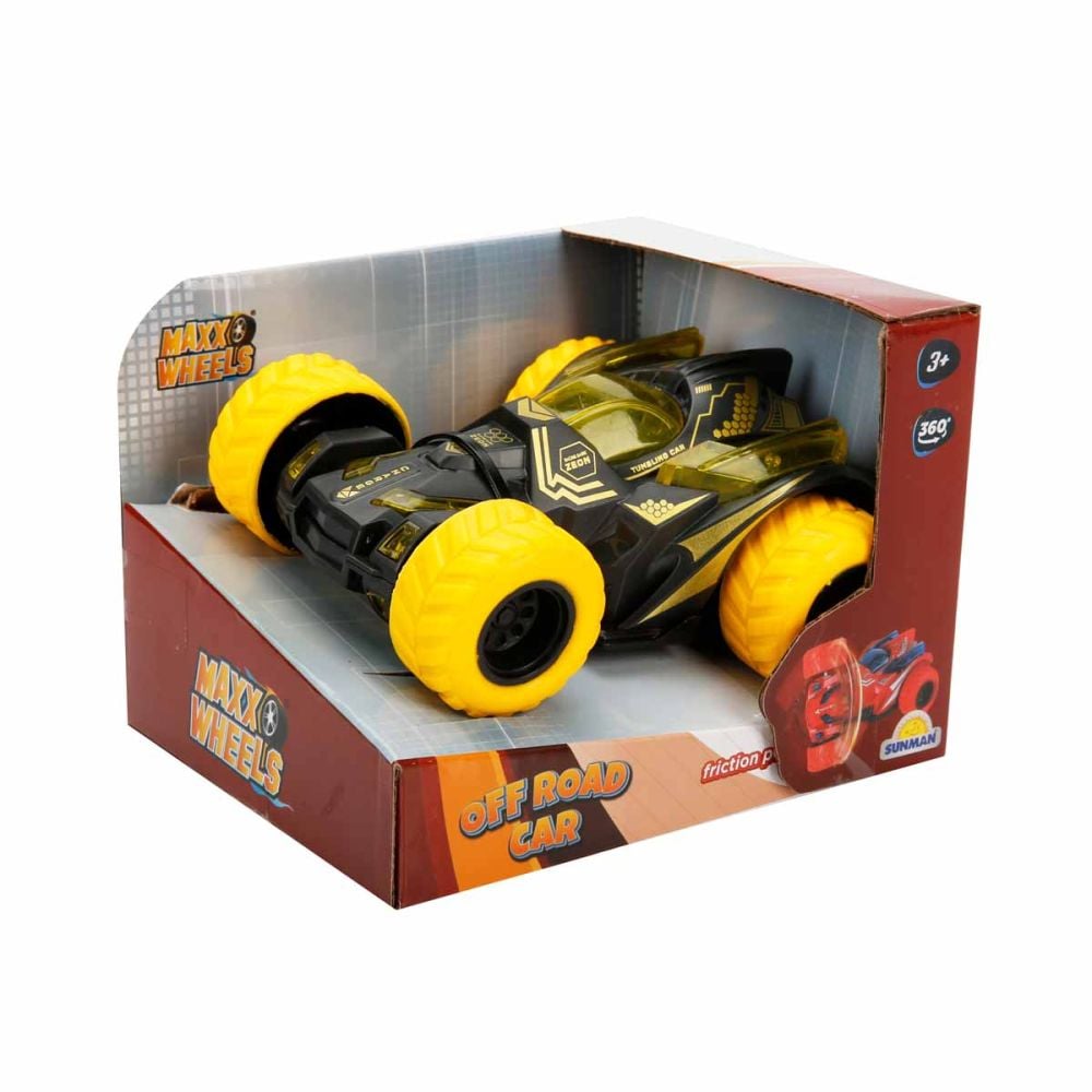 Masina de teren cu rotatie 360 grade, Maxx Wheels, Negru