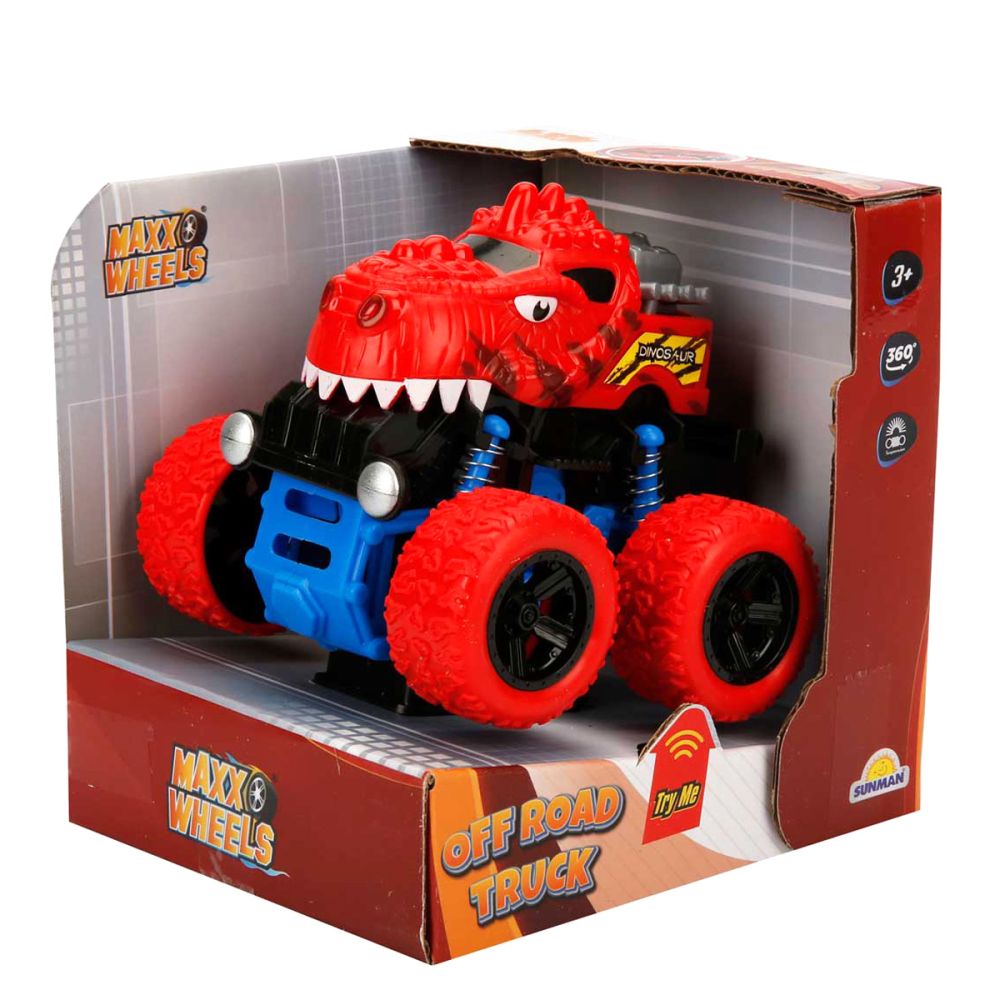 Masina Off Road, Maxx Wheels, Speed ​​Dinosaur, Rosu