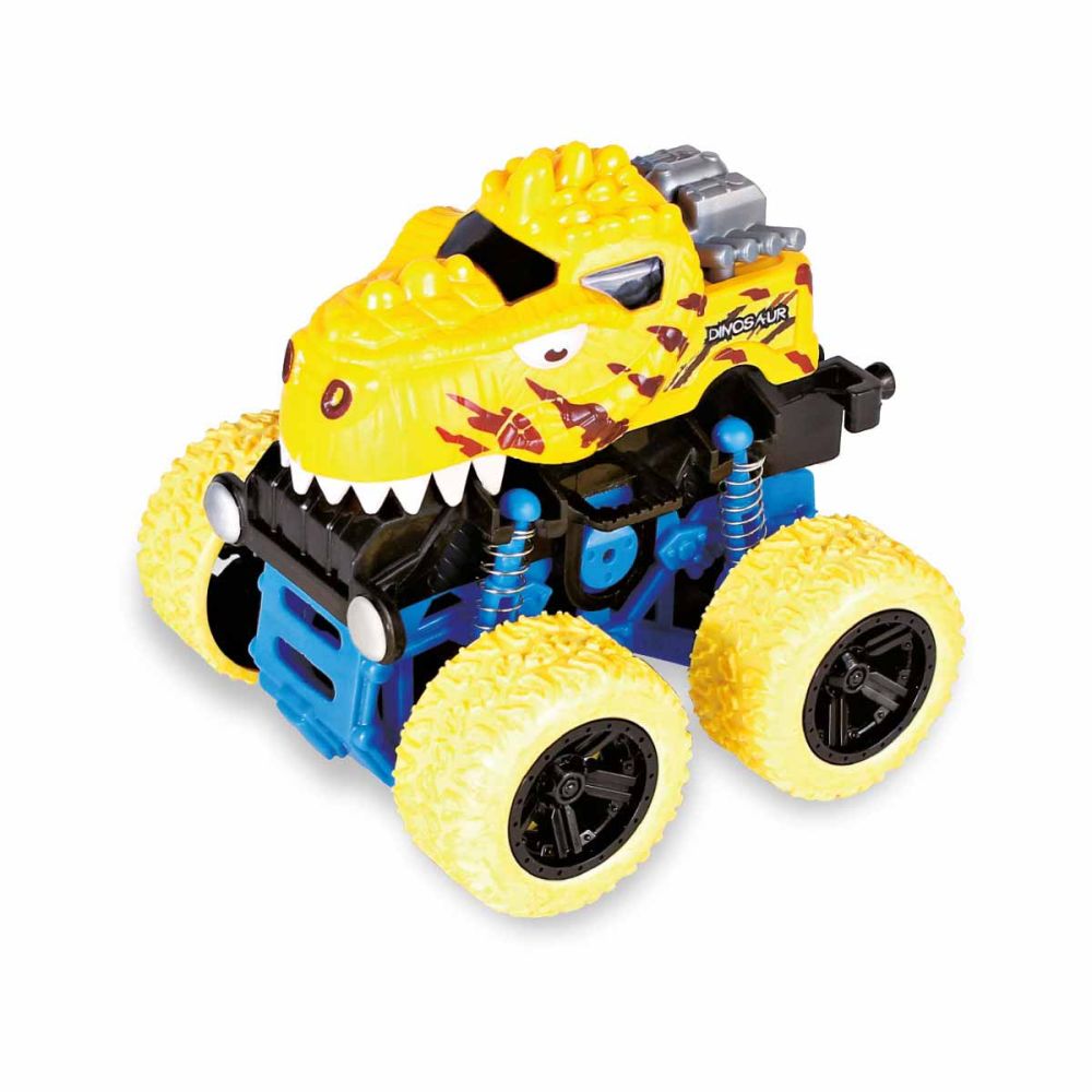 Masina Off Road, Maxx Wheels, Speed Dinosaur, Galben